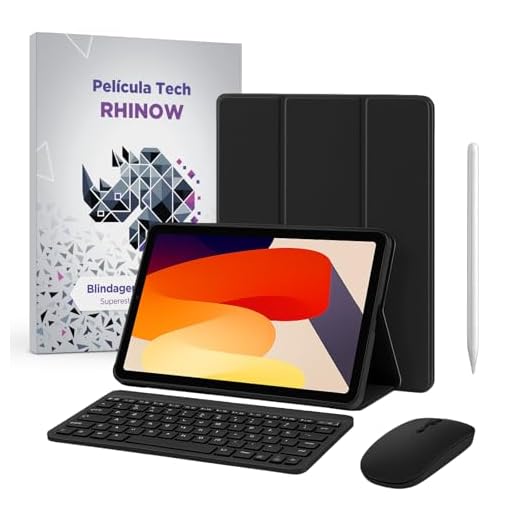 Kit capa para Xiaomi Redmi Pad SE 11" (capa + caneta + teclado + mouse + película)