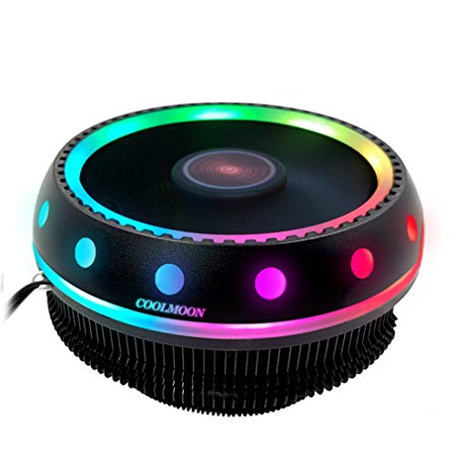 Refrigeración De La Computadora, UFO Symphony CPU Radiador Computadora De Escritorio Ventilador Ventilador Silenciador RGB Cambio De Color Radiador De La Computadora