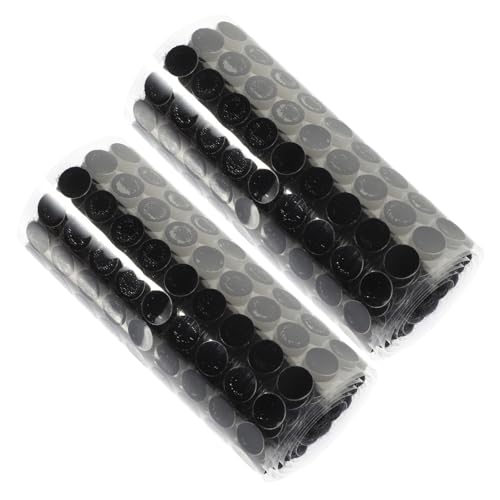 LALAFINA Nylon Polyester Blend Adhesive Dots 2 Rolls Circle Dots Easy Peel Stick for DIY Projects
