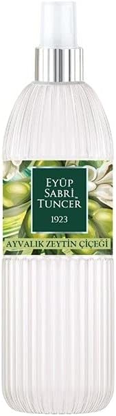 Eyüp Sabri Tuncer Eau de Cologne Ayvalik Zeytin Cicegi 150 ml Plastic Bottle Spray I Fragrance Water I Fragrance Spray I Ayvalik Olive Blossom I EDC I Eau de Cologne Spray