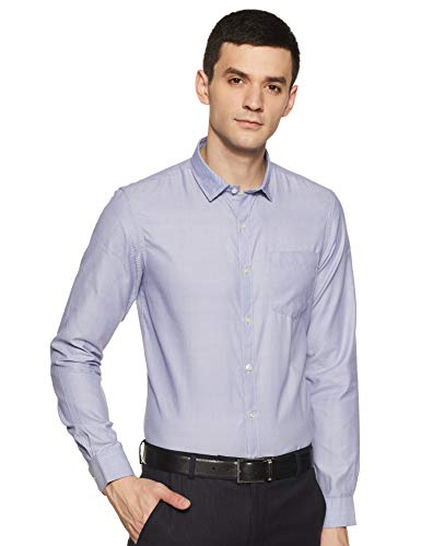 Image of EX Men's Solid Regular Fit Formal Shirt(Colors & Print May Vary)