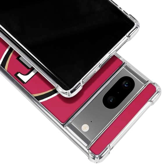 Skinit Clear Phone Case Compatible with Google Pixel 8 - Officially Licensed NFL San Francisco 49ers Large Logo Design