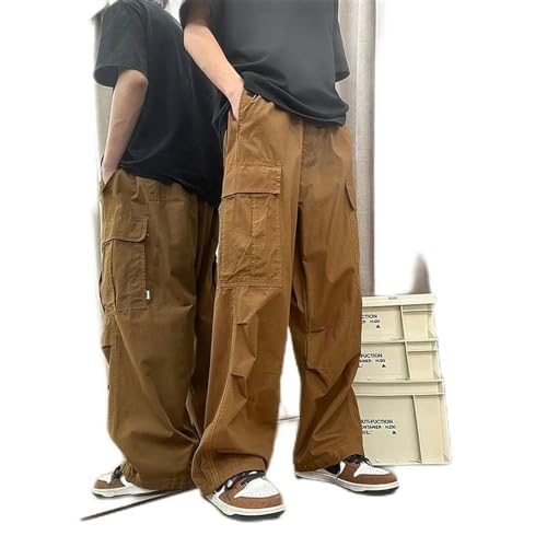 Pantalones cargo de paracaídas para niños estilo retro americano holgado 3