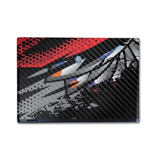 Image of Carbon Fiber Laptop Skin Compatible with Alienware M16 R2 (2024) - Blade Fan - Premium 3M Vinyl Protective Wrap Decal Cover - Easy to Apply | Crafted in The USA by MightySkins