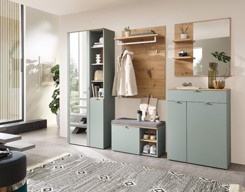 moebel-dich-auf Garderoben-Set Pescara Flur Garderobe 5-TLG. inkl....