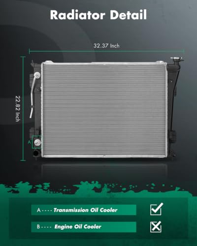 Image of SCITOO Automotive Radiator compatible with Hyundai for Kia