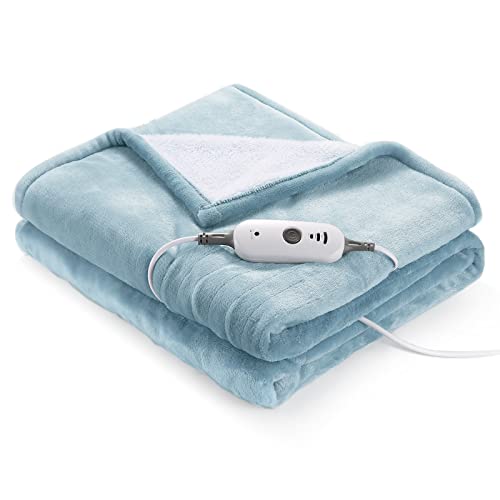 水色の電気ブランケット