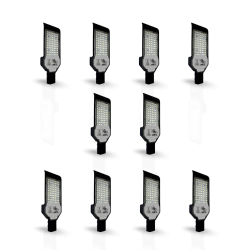 Image of D'Mak LED Street Light White Focus with Lens Waterproof IP65 for Outdoor Purposes (Pack of 10, 72W LED Street Light)