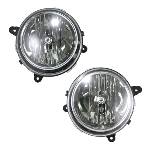 LIUPICCAAR Front Headlights Headlamps Lights Lamps Set of 2 Clear for Jeep for Patriot 2007-2017 125-9360