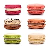 AKKA Macarons – Handgemachte Premium Macarons Signature Selection Box - Red Velvet/Bueno/Erdbeere/Salted Caramel/Pistazie/Vanille