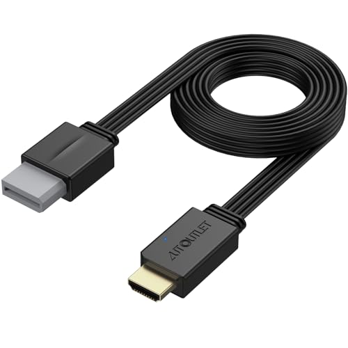 Image of AUTOUTLET 6.6FT /2M Wii to HDMI Converter Cable, Wii HDMI Adapter with HDMI Male Output, Plug and Play Wii to HDMI Cable for Nintendo Wii /Wii U to HDTV Monitor Projector, Supports 480i /480p /576i
