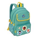Mochila Escolar 3 Palavrinhas Infantil Clio Style Cor Verde