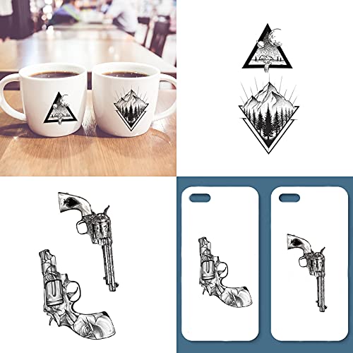 Hotoyannia 72 Sheets Tiny Temporary Tattoos Stickers, Fake Tattoos That Look Real And Last Long, Halloween Tattoos… - Image 5