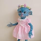 Zero Pam Avatar Reborn Baby Dolls Soft Vinyl Body 17 Inch Realistic Baby Doll Silicone Avatar Reborn Dolls Real Looking Alien Babies Doll for Girl Boy Toys