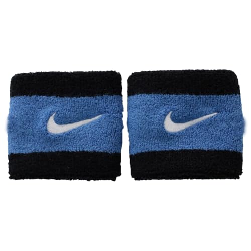 Image of NIKE Premier Swoosh Singlewide Wristbands -Soft, Moisture-Wicking (1 Pair, 2.5 inch Wide)