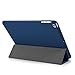 KHOMO - Compatible with iPad 5th 6th Generation (2017 & 2018) 9.7 inch Case - Dual Series - Ultra Slim Hard Cover with Auto Sleep Wake Feature - Dark Twill Blue