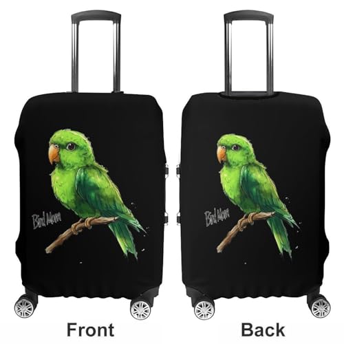 Parrot Bird Mom Luggage Cover Suitcase Protector Travel Baggage Covers for Men Women L3