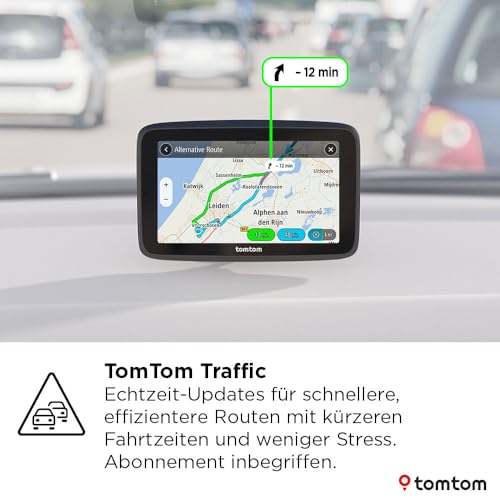 TomTom Pkw-Navi GO Classic 2nd (6 Zoll, Stauvermeidung Dank TomTom Traffic, Karten-Updates Europa inklusive,...