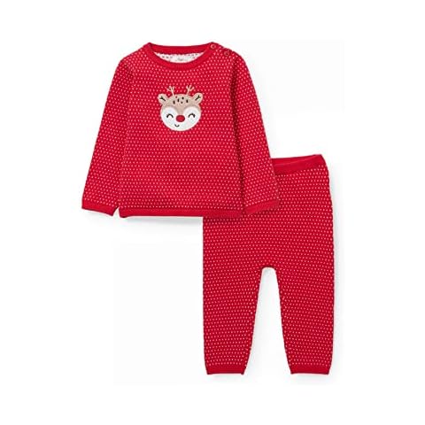 C&A Conjunto bebé niña algodón bordado | Jacquard rojo Cover