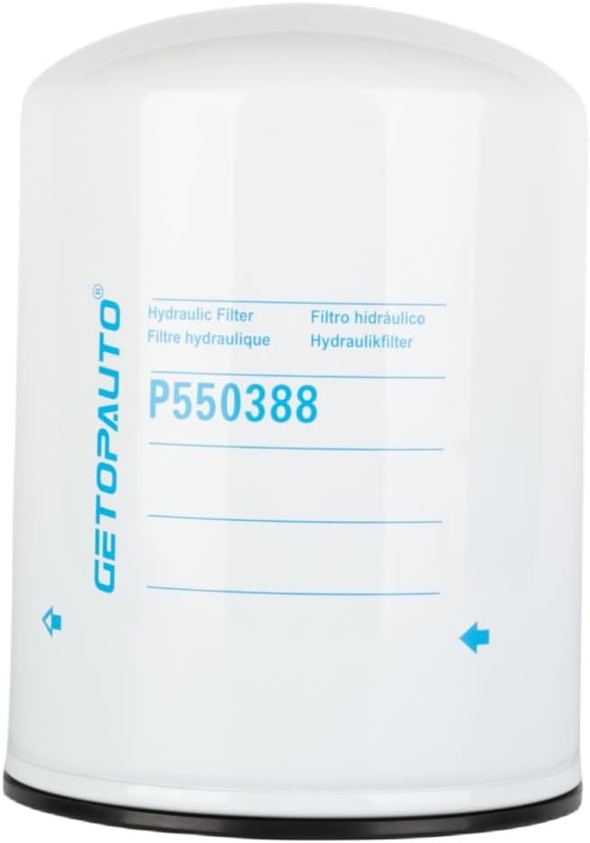 GETOPAUTO P550388 Hydraulic Filter Spin-On Compatible With 87027972, 9T5664, AT58368, 86542664