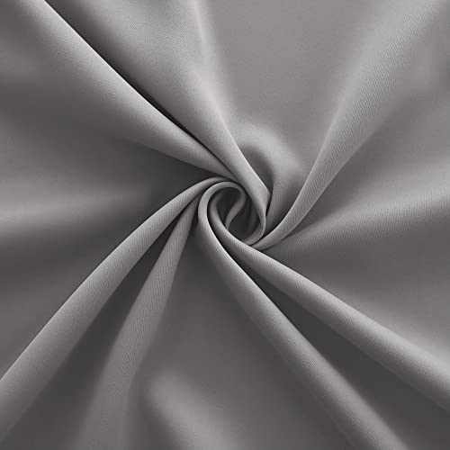 Image of Gray Curtains for Bedroom 42x54 inch Length