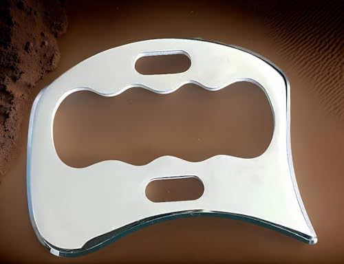 Image of Gua Sha Massage Tool,Stainless Steel Scraping massage IASTM Tools GREAT Soft Tissue Mobilization,Soft Tissue Upgrade Physical Therapy Stuff used for Back, Legs, Arms, Neck, Shoulder