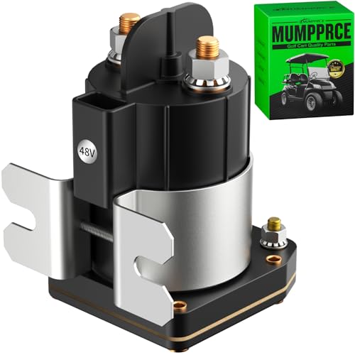 MUMPPRCE Heavy Duty 48V Golf Cart Solenoid for Yamaha Drive G22 G29 Electric 2007-up Models, 4 Terminal Yamaha G29 Golf Cart Solenoid Relay Assy Replace OEM# JU6H19500000 JU6-H1950-00 JU6-H1950-00-00