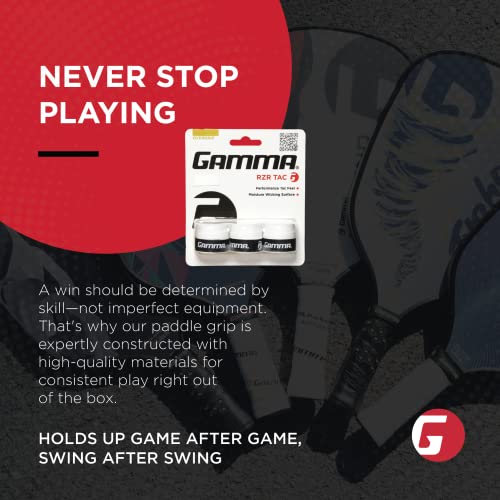 Gamma Agso10 Supreme Overgrip White, 3 Pack #TOP5