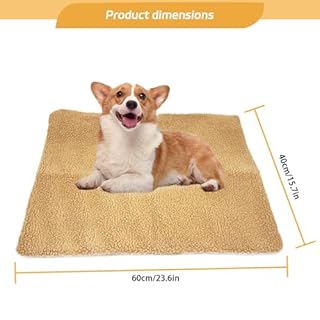 Luxvara Cuscino per Gatti Coperta Autoriscaldante, Tappetino Riscaldante SenzaElettricità e Batterie, Coperta Termica per Cani, Lavabile, Adatto a Gatti Cani di Piccola e Media Taglia, 60x45cm