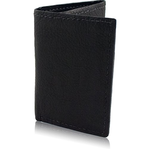 Genuine Buffalo Bison Trifold 9 Card Leather Wallet Handmade