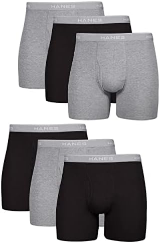 Hanes Men's Cool Dri Tagless Boxer Briefs With Comfort Flex Waistband, XL