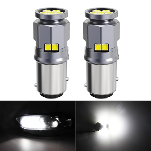 Fulanmi 1157 LED Bulb for Turn Signal Brake Tail Lights 6000K White, BAY15D P21/5W 1016 1034 1154 1196 2057 LED Bulbs White for Backup Reverse/Parking/Brake Tail/Hazard Flasher Light, Pack of 2