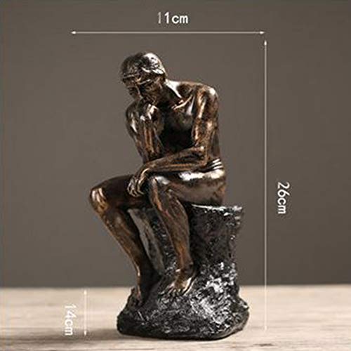 MERIGLARE Estátua Resina Pessoas Esculturas Figurinhas em Miniatura , Ouro