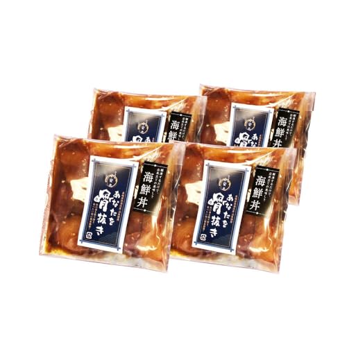 小安丸 海鮮丼の素 約70g×4パック CEU003 長崎県 西海市 魚 丼の素 海 惣菜 パウチ 簡単調理