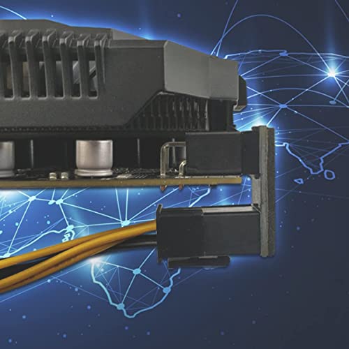 WLGQ ATX Female to Male 8pin RVS 180 Degree Angled Adapter for Desktops Graphics Card, 8 Pin RVS - Image 4