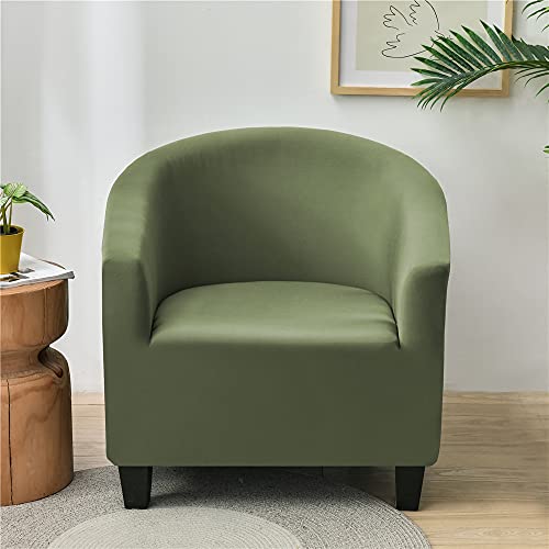 Highdi Funda de Sillón Elástica Chesterfield Moderno Color Sólido Funda de Sofá 1 Plaza Lavables, Universal Fundas de Butaca Protector para Dormitorio, Recepción, Club