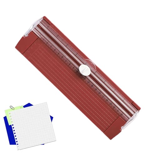 Massicot Coupeur Slider - Outil de Découpe Facile Sécurisé et Précis - Outil de Loisir Créatif Portable pour Projets Photos Cartes Coupons Scrapbook...