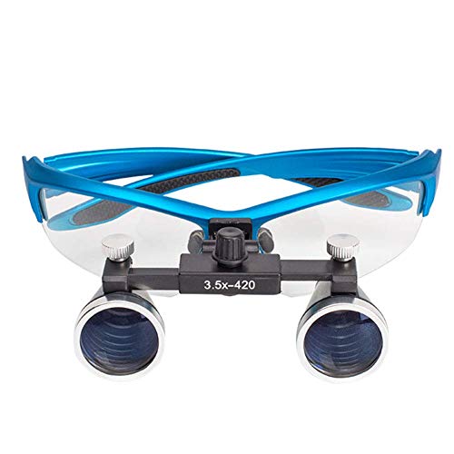 Loupes médicales anti fatigue visuelle avec verre optique 3.5X et lampe frontale led