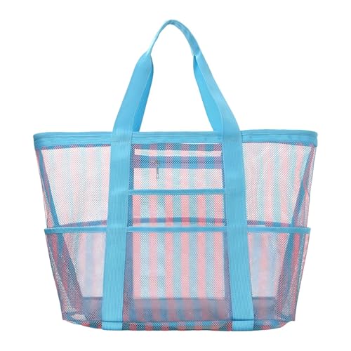 Filet avec poches pour le bureau et les loisirs : sac de rangement bleu rose