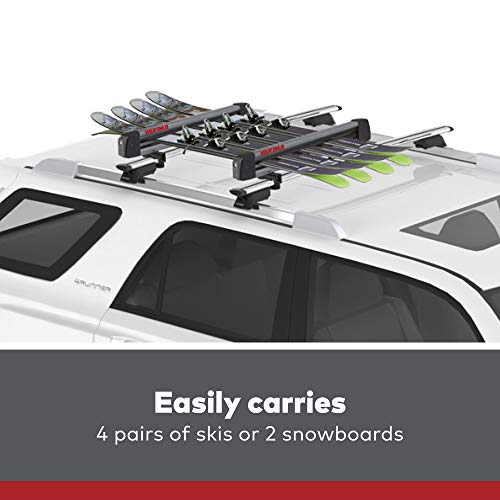 YAKIMA, FreshTrack Ski & Snowboard Mount, Fits Most Roof Racks, 6 Ski Pairs/2 Snowboards - Thumbnail 2