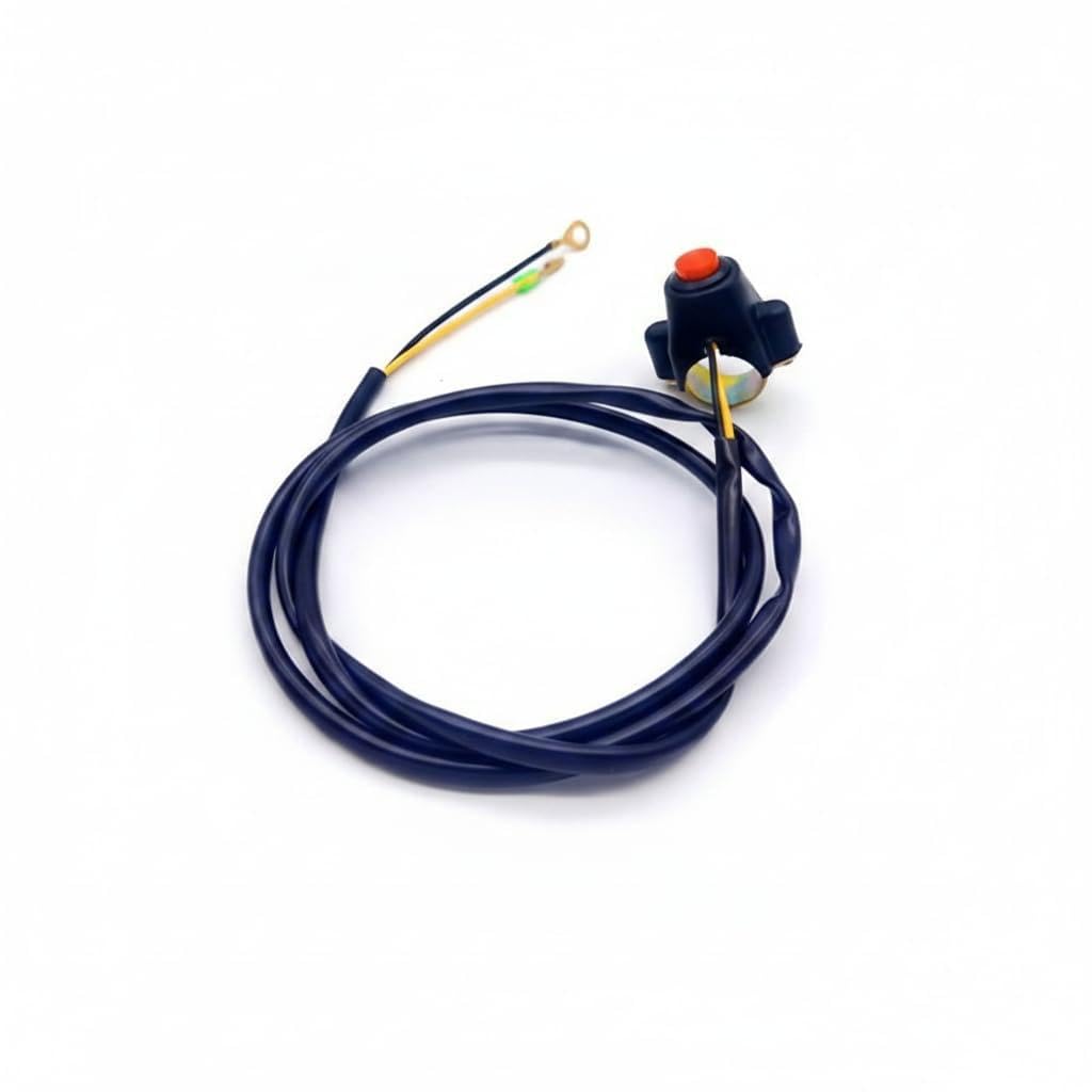 170f tiller cultivator rotary tiller long wire flameout switch 1.2m diesel engine stop button switch one-piece long wire flameout switch