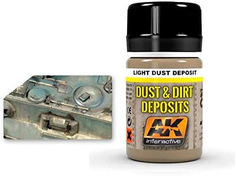 AK Interactive Light Dust Deposit - 35 ML / 1.18 Fl.Oz Jar - Model Building Paints and Tools # 4062
