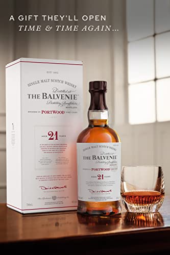 The Balvenie 21 Year Old PortWood Single Malt Scotch Whisky, 70cl