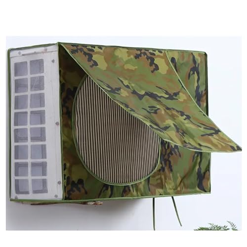 Bâche climatiseur extérieur imperméable 80x55x28 cm housse de protection carrée camouflage