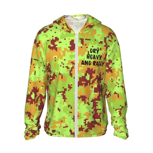 Dry Heavy and Rally Men's Sun Protection Shirts with Zipper Women's Long Sleeve SPF Uv Shirt,
