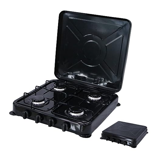 Melko Gaskocher Campingkocher 4 flammig Gasherdplatte Camping Outdoor...