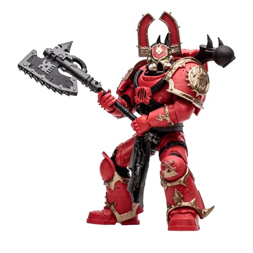 Figurine Khorne Berzerker Warhammer 40k McFarlane Toys Guerrier du Chaos 17cm