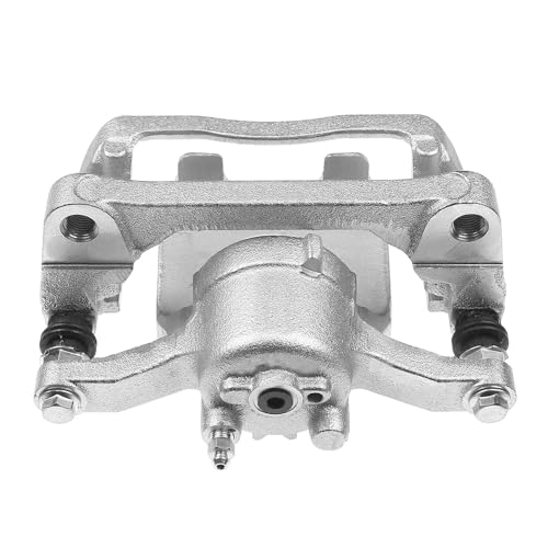 Image of Detroit Axle - Rear Left Brake Caliper for 2012-2016 2018-2020 Ford F-150 | 2012-2018 Lobo, Disc Brake Caliper w /Bracket 2013 2014 2015 Replacement Driver Side Assembly