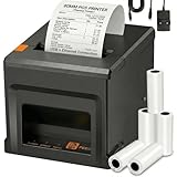 Connexions filaires professionnelles - Stabilité maximale sans interférence - Spécialement conçu pour les zones critiques telles que la caisse, la cuisine ou l'entrepôt. Le port USB assure une connexion fiable à un seul endroit. Le port Ethernet (RJ45) permet une impression réseau facile pour plusieurs ordinateurs. Les connexions filaires éliminent le risque d'interférences sans fil et garantissent une stabilité des données à 100 %, même en temps de pointe.