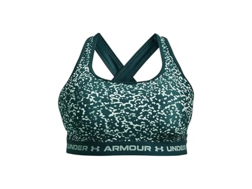 Image of Under Armour Crossback Mid Impact Heather Bra